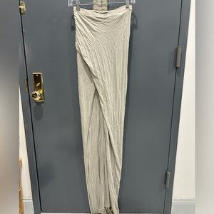 Rick Owens Light Grey Maxi Skirt